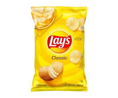 Delicious Lay's Potato Chips, Classic, 8 oz Bag