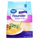 Great Value Wild Caught Flounder Skinless Fillets, 32 oz (Frozen)