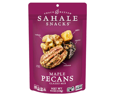 Sahale Snacks Maple Pecans Glazed Mix, Gluten-Free Snack, 4-Ounce Bag