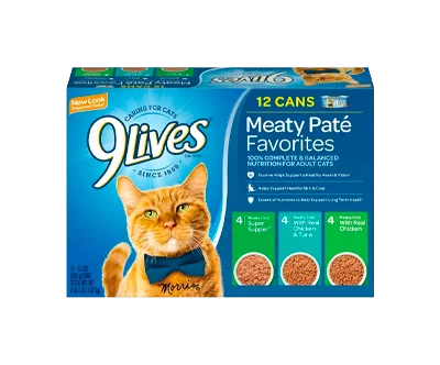 Lives Paté Favorites Variety Pack Wet Cat Food, 5.5-Ounce Cans, 12-Count