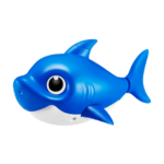 Robo Alive Junior Baby Shark New Silicon Fins Version Swimming Daddy Shark (Blue) by ZURU