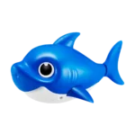 Robo Alive Junior Baby Shark New Silicon Fins Version Swimming Daddy Shark (Blue) by ZURU
