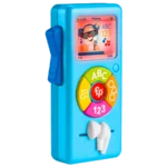 Baby Learning Toy Puppy’s Music Player with Lights & Fine Motor Activities for Ages 6+ Months, Blue