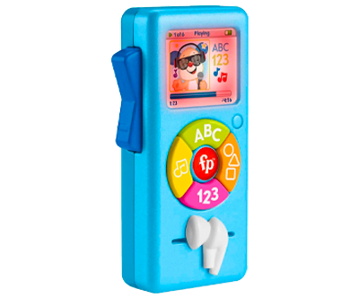 Baby Learning Toy Puppy's Music Player with Lights & Fine Motor Activities for Ages 6+ Months, Blue