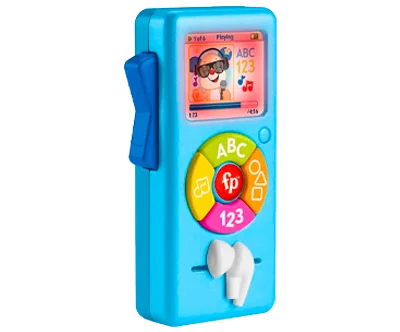 Baby Learning Toy Puppy's Music Player with Lights & Fine Motor Activities for Ages 6+ Months, Blue
