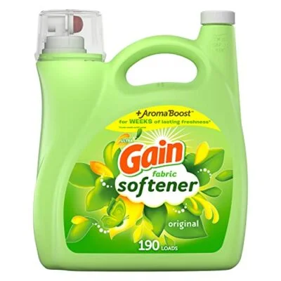 Gain Fabric Softener, Original Scent, 164 fl oz, 190 Loads, HE Compatible