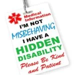 I’m not Misbehaving I Have a Hidden Disability Information Card Lanyard Badge (Card Only)