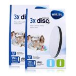 BRITA Lot de 3 filtres Ã  eau MicroDisc – Compatible avec les bouteilles filtrantes BRITA Fill&go et les carafes filtrantes BRITA Fill&Serve (lot de 2)